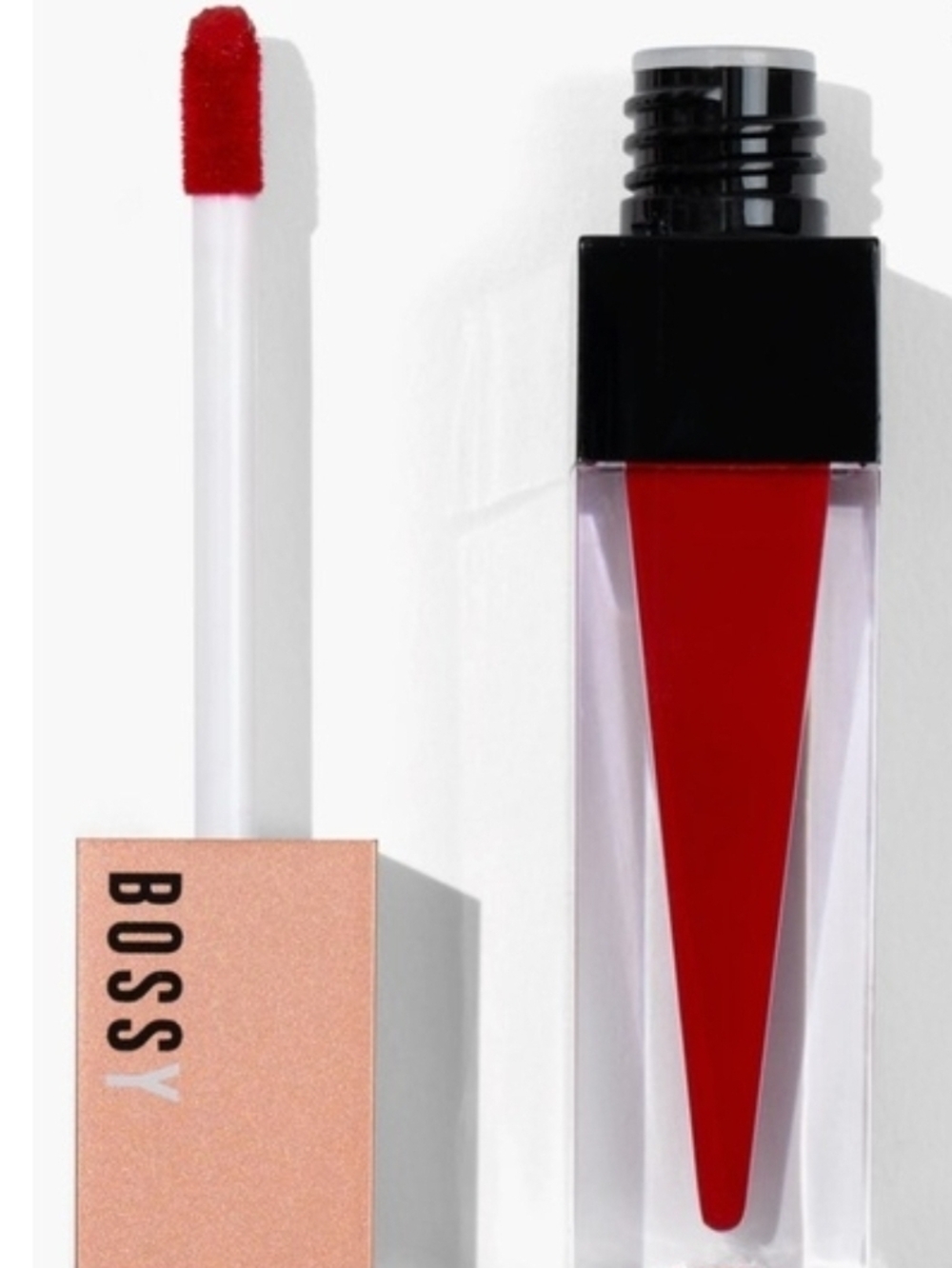 BOSSY Cosmetics FAITH Liquid Lipstick Red Matte Long Lasting Full Size New
